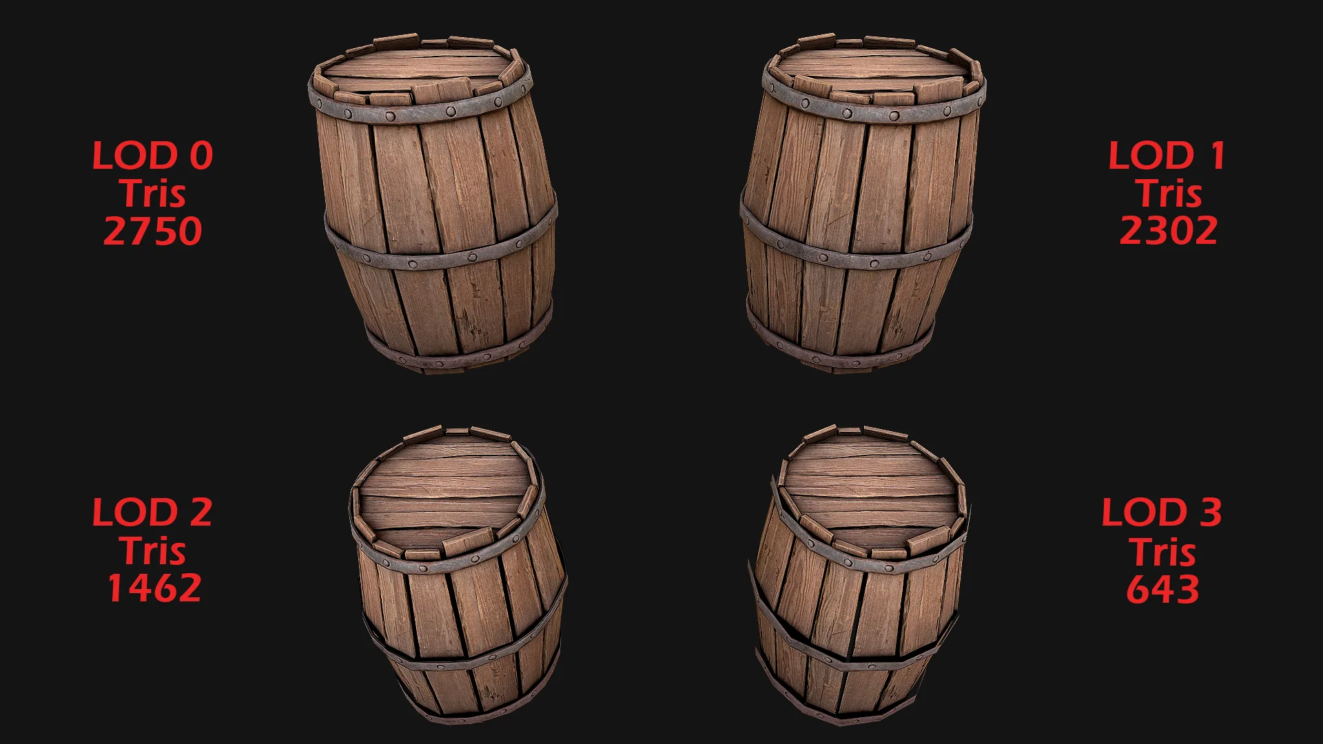 Medieval Wooden Barrel