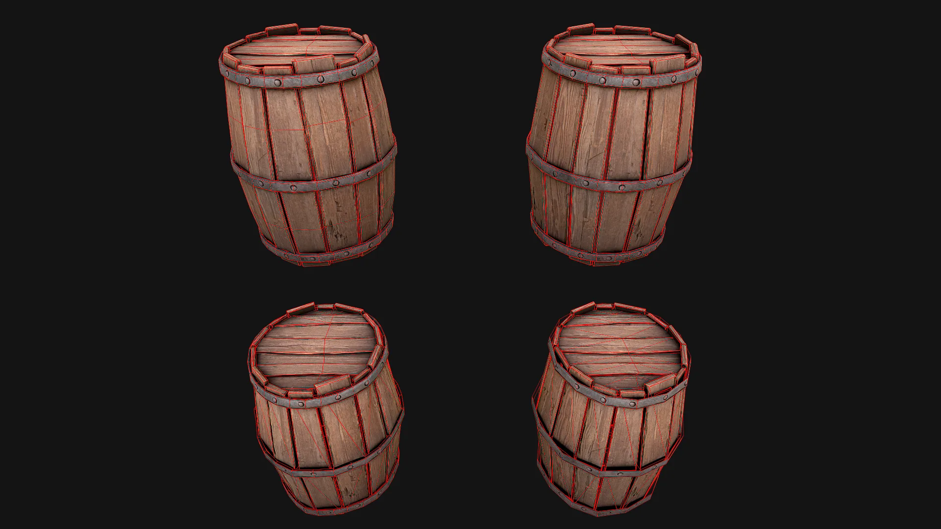 Medieval Wooden Barrel