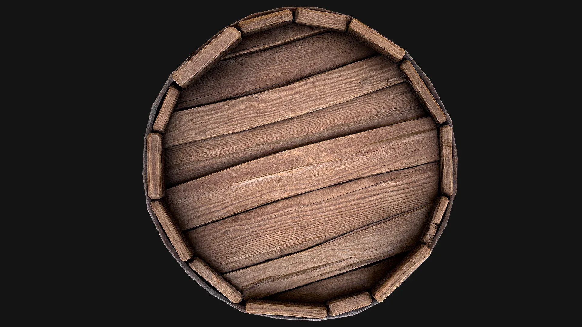 Medieval Wooden Barrel