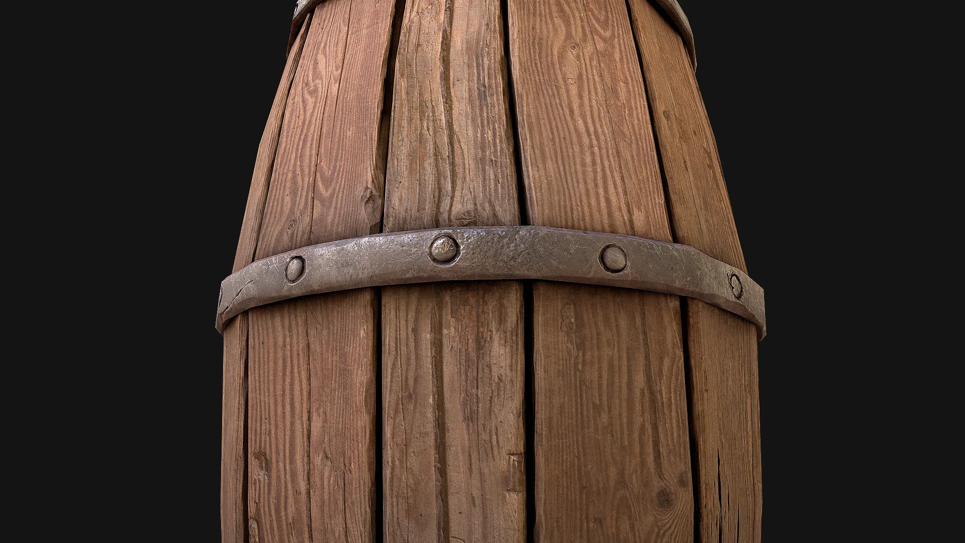 Medieval Wooden Barrel