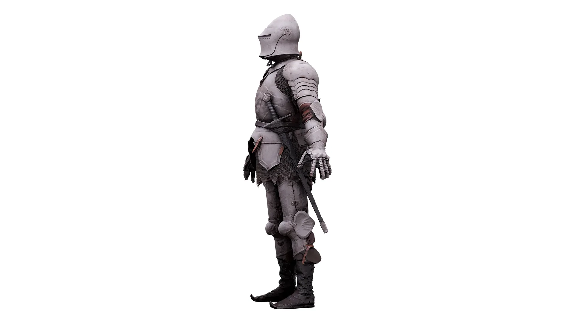 Raw A Pose Body Scan | 3D Model Sigvid Medieval Knight