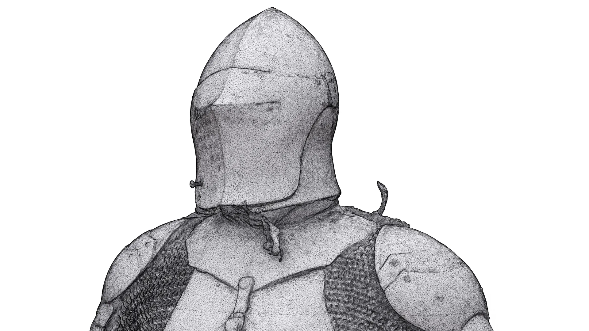 Raw A Pose Body Scan | 3D Model Sigvid Medieval Knight