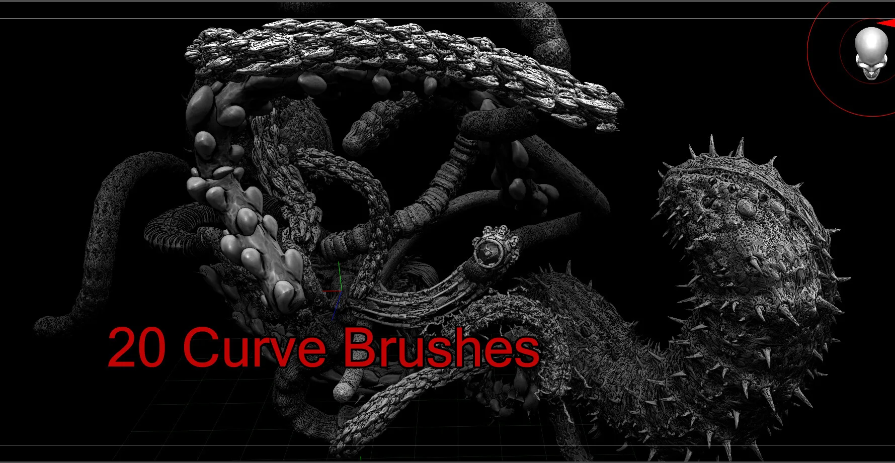 20 Curve Brushes worm_insect_stuff