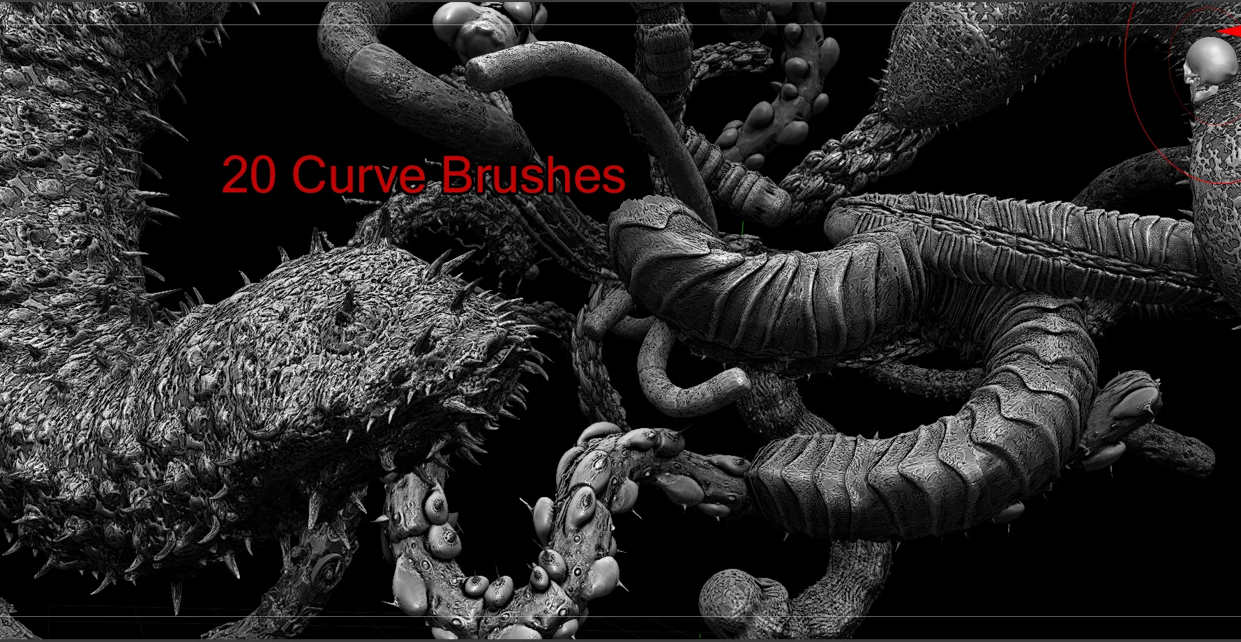 20 Curve Brushes worm_insect_stuff