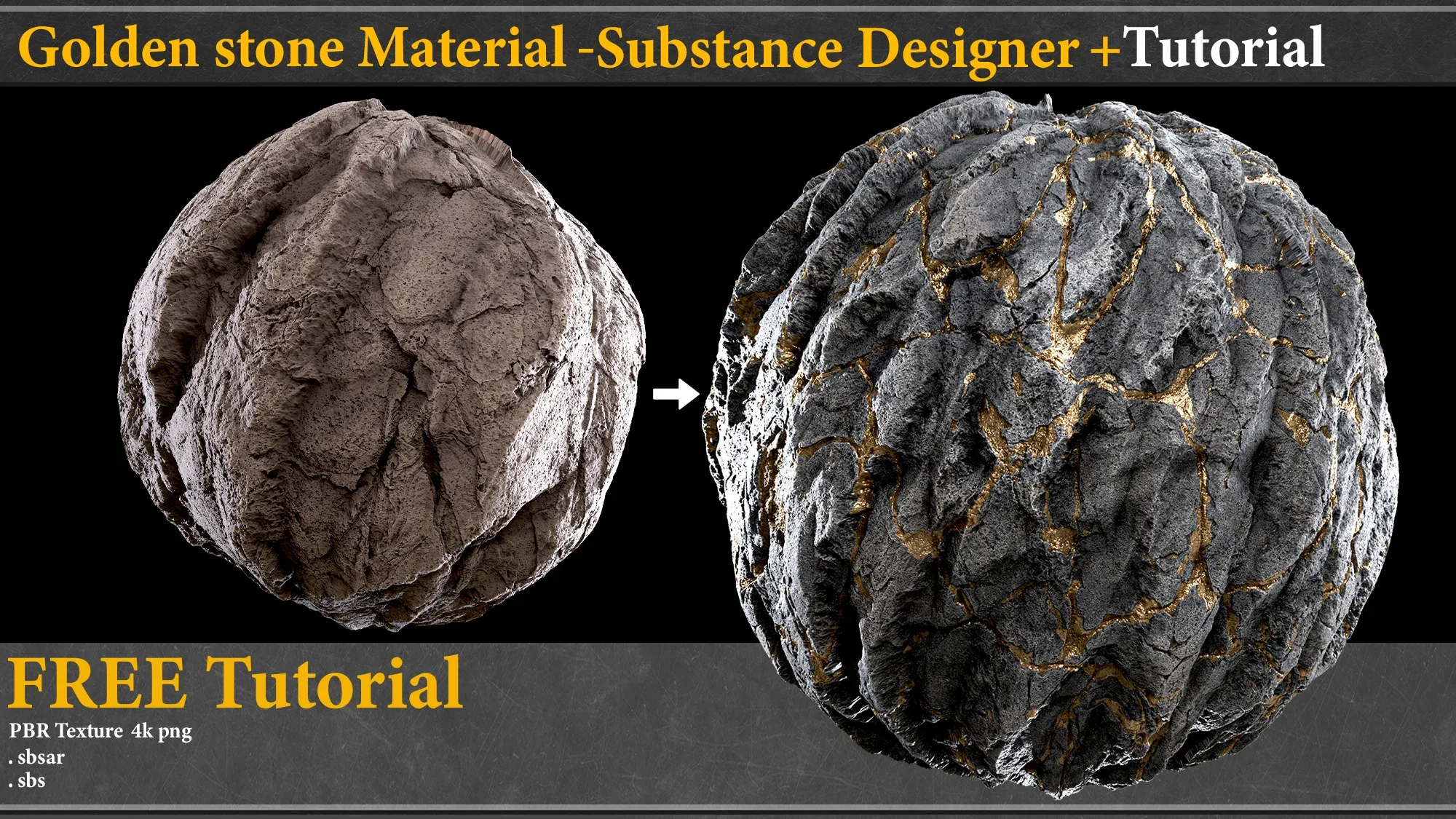 golden stone_susbtance designer+ TUTORIAL