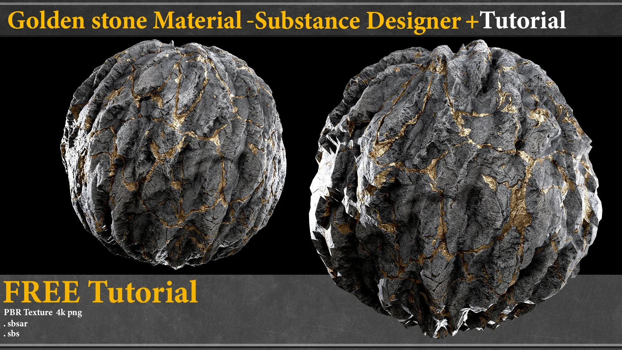 golden stone_susbtance designer+ TUTORIAL