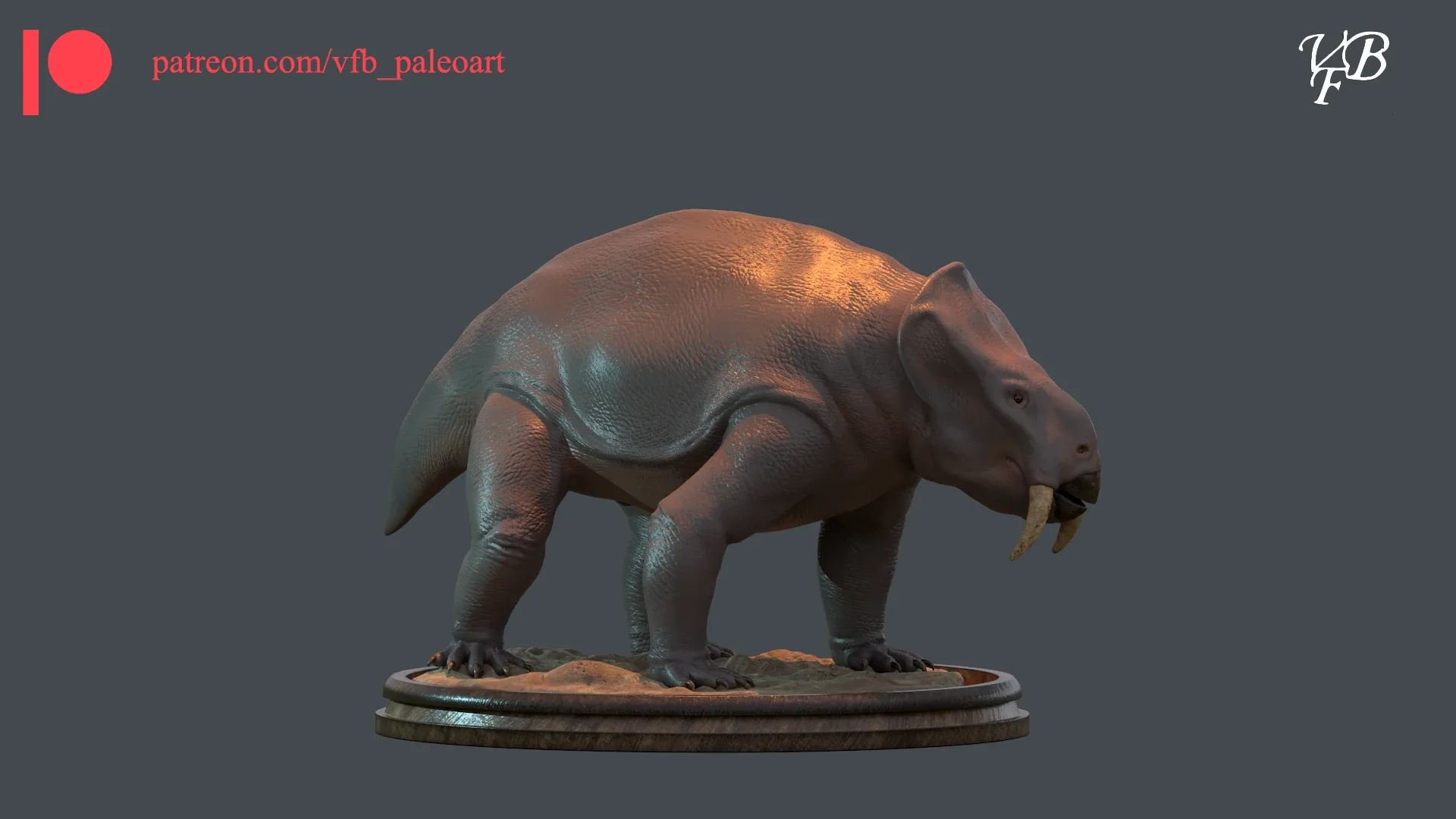 Placerias hesternus - Statue for 3D printing