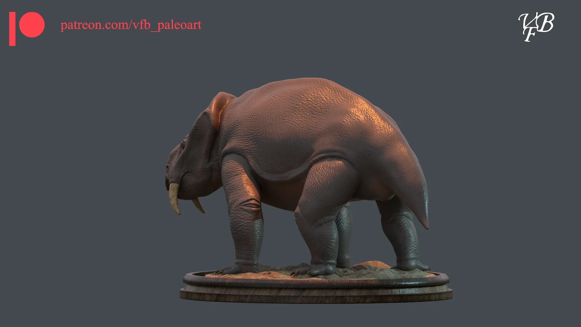 Placerias hesternus - Statue for 3D printing