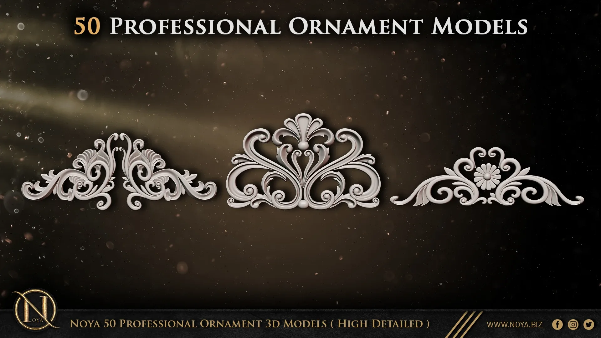 Noya 50 Professional Ornament 3d Models ( High Detailed )