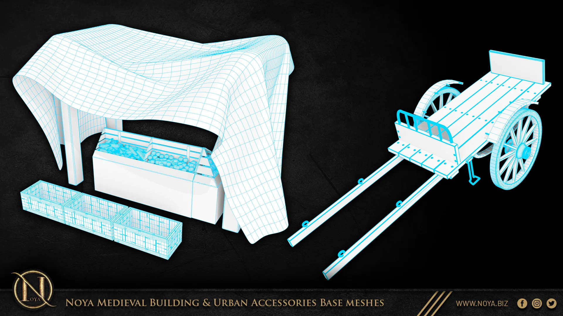 Noya Medieval Building & Urban Accessories Base meshes