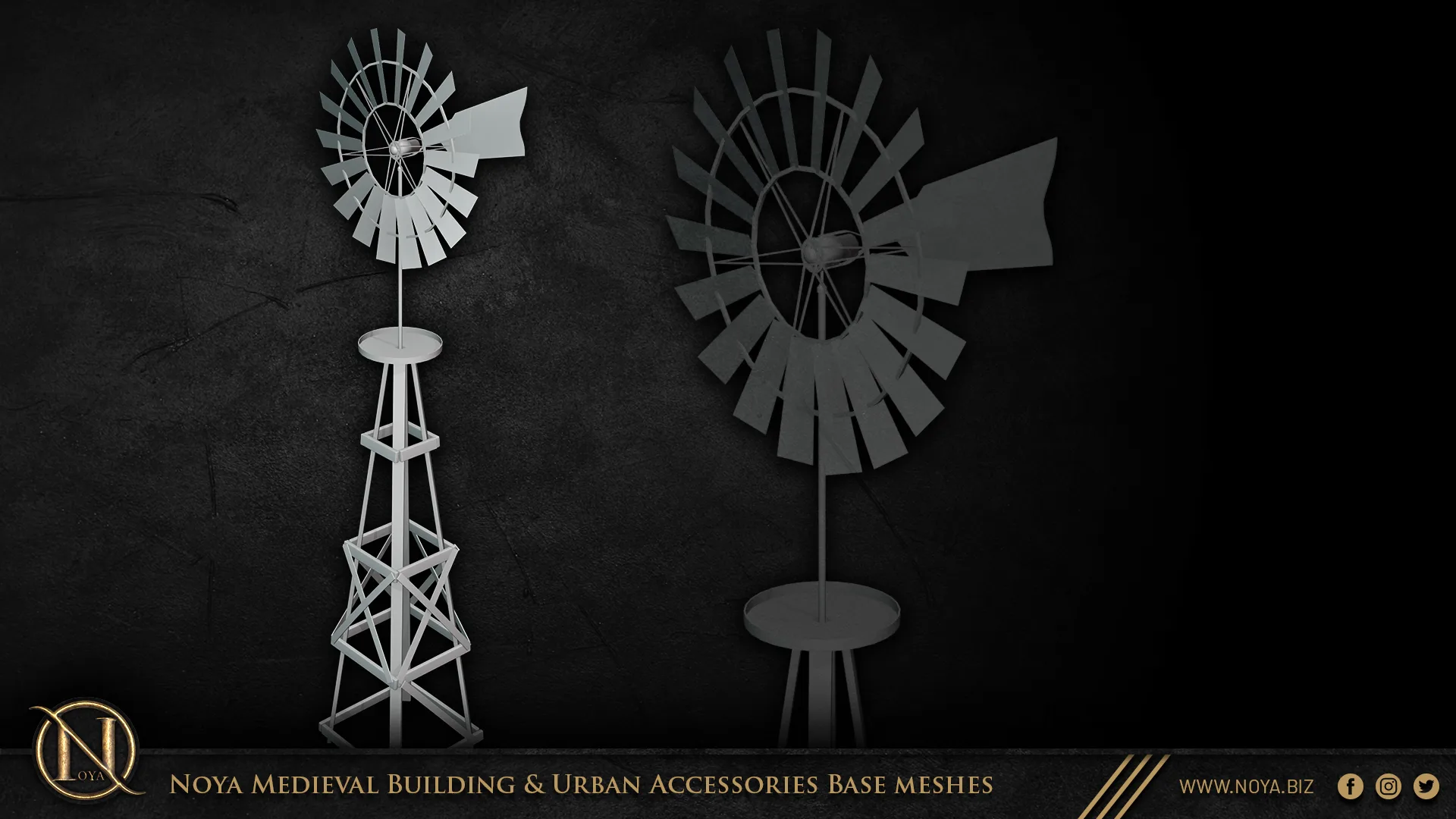 Noya Medieval Building & Urban Accessories Base meshes