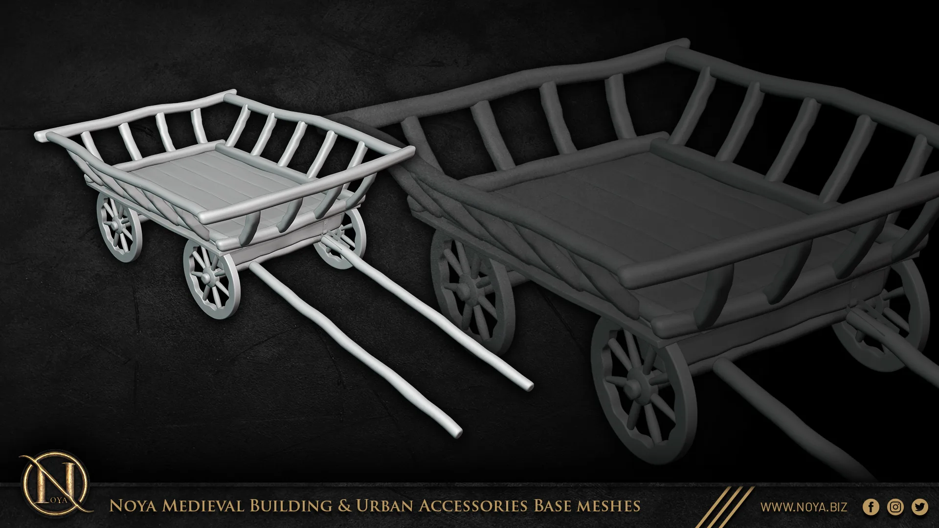 Noya Medieval Building & Urban Accessories Base meshes