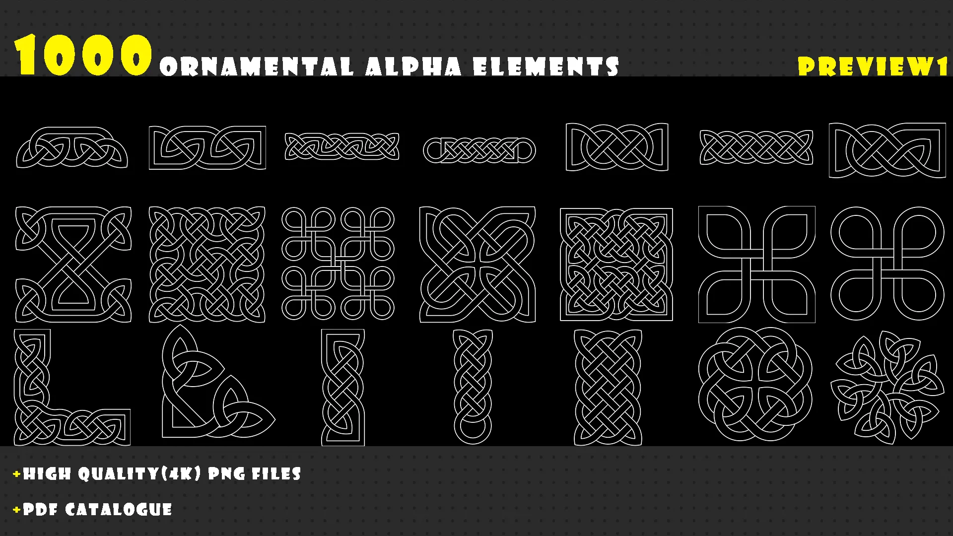 1000 Practical ornamental Alpha elements