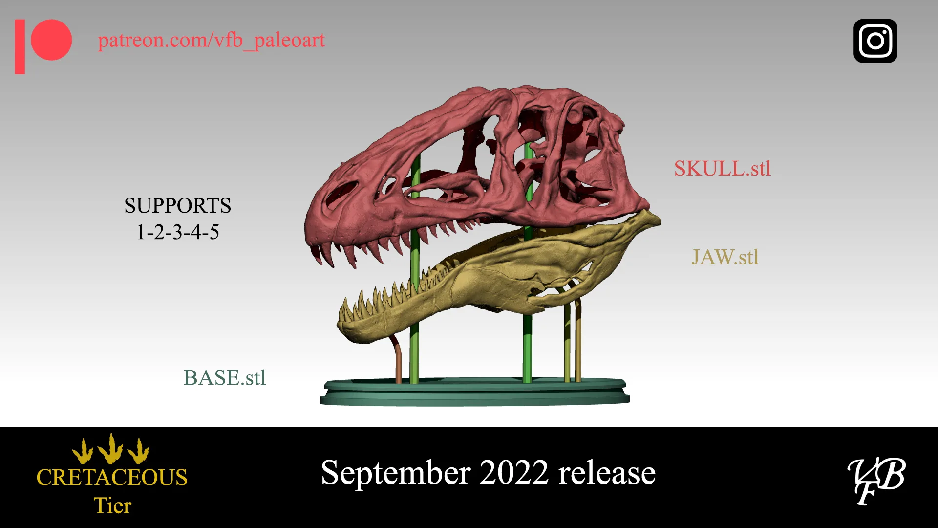 Acrocanthosaurus skull for 3D printing