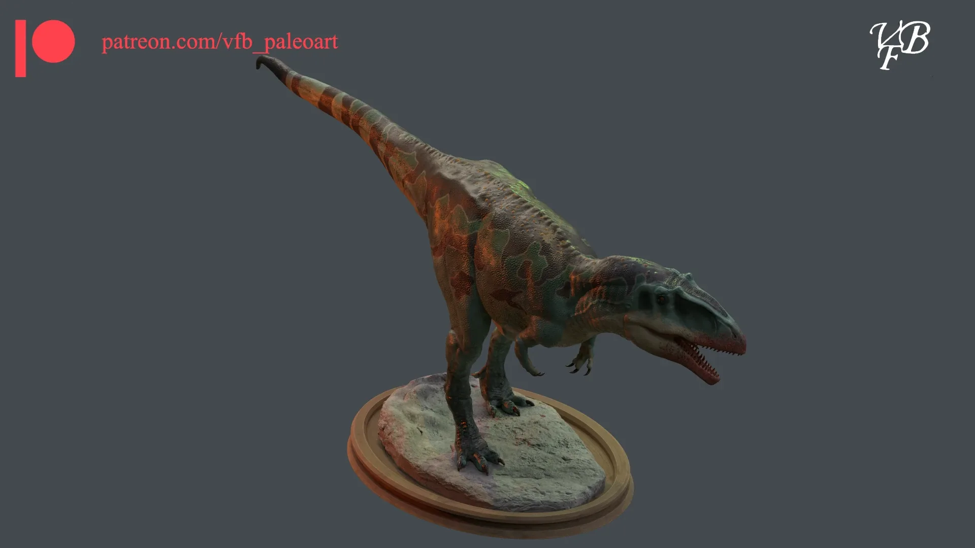 Giganotosaurus carolini - Statue for 3D printing