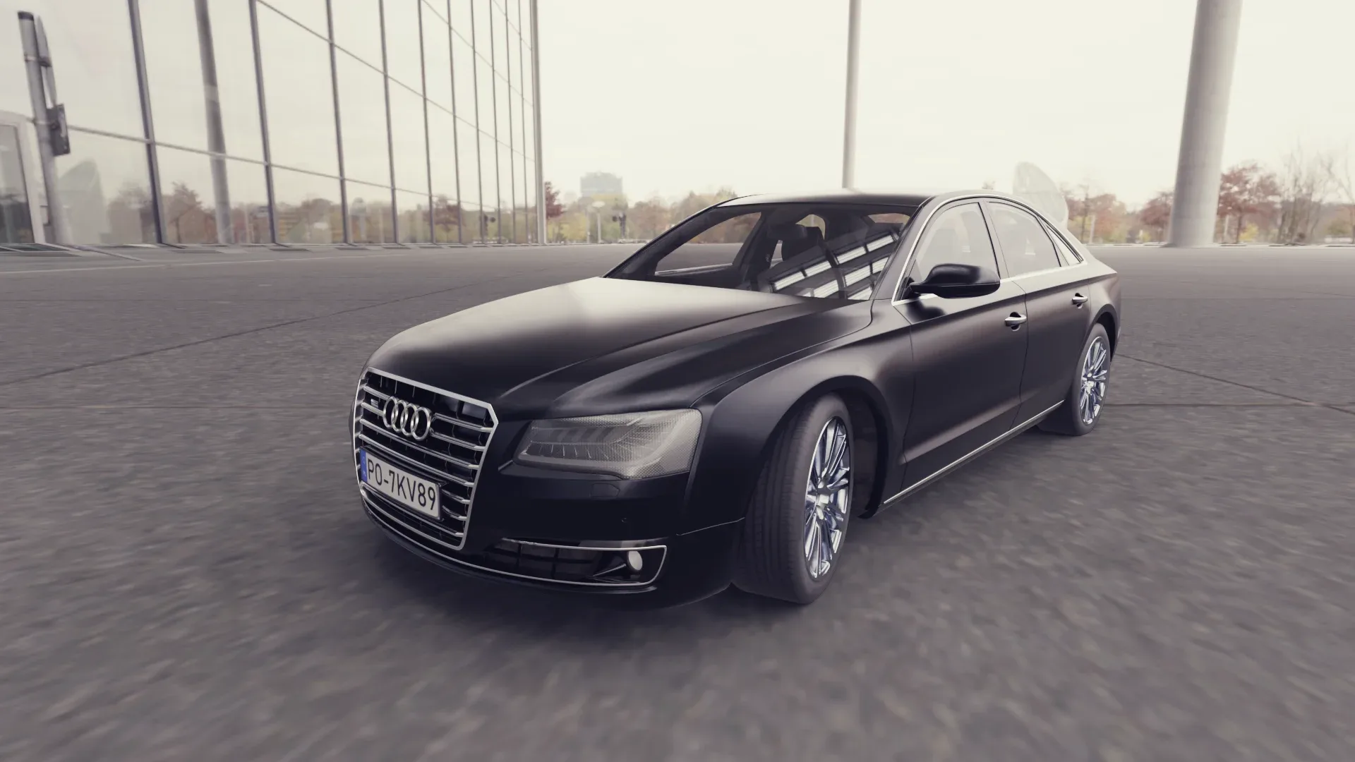 3D model of the Black Car Audi A8