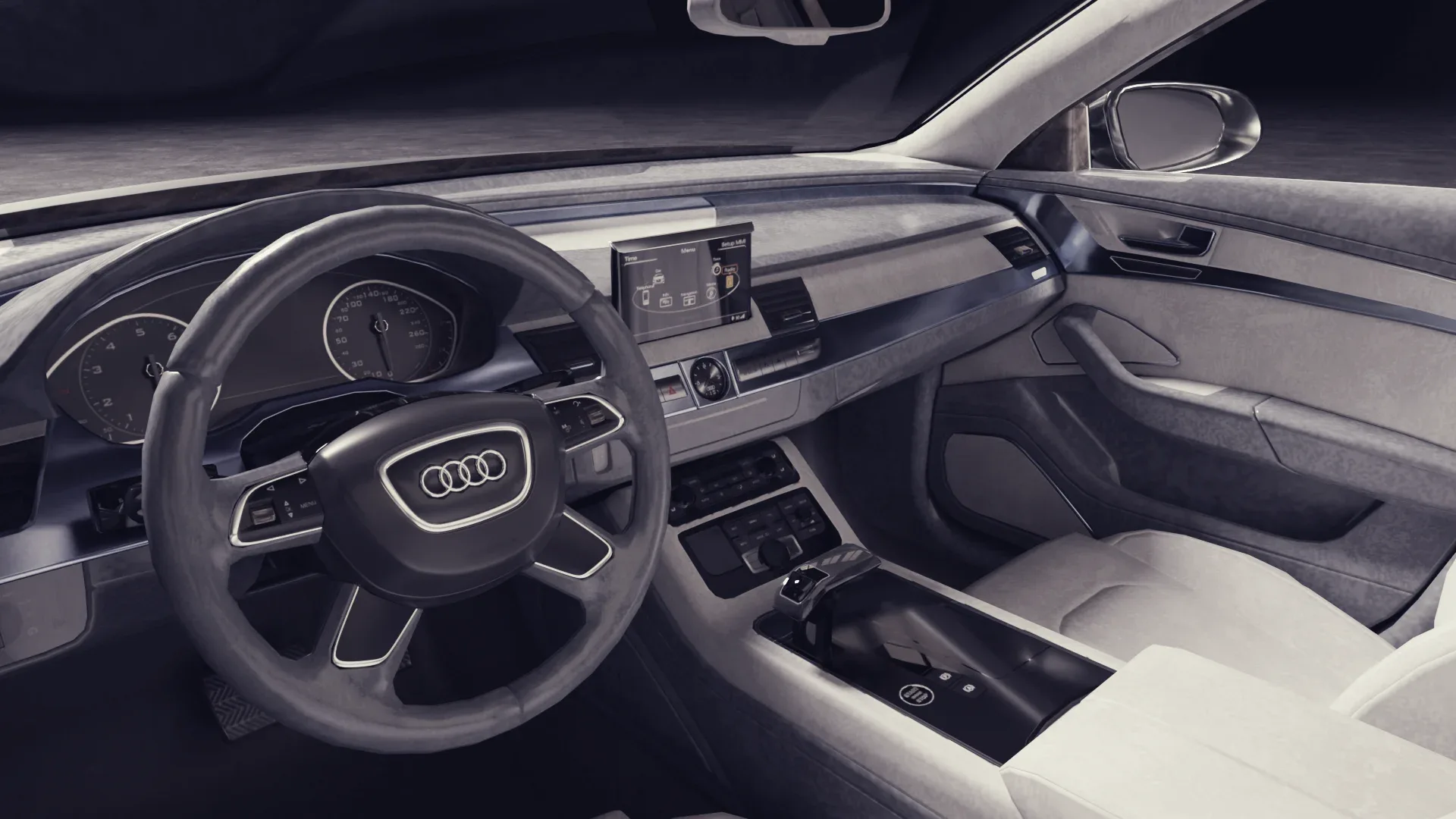 3D model of the Gray Car Audi A8