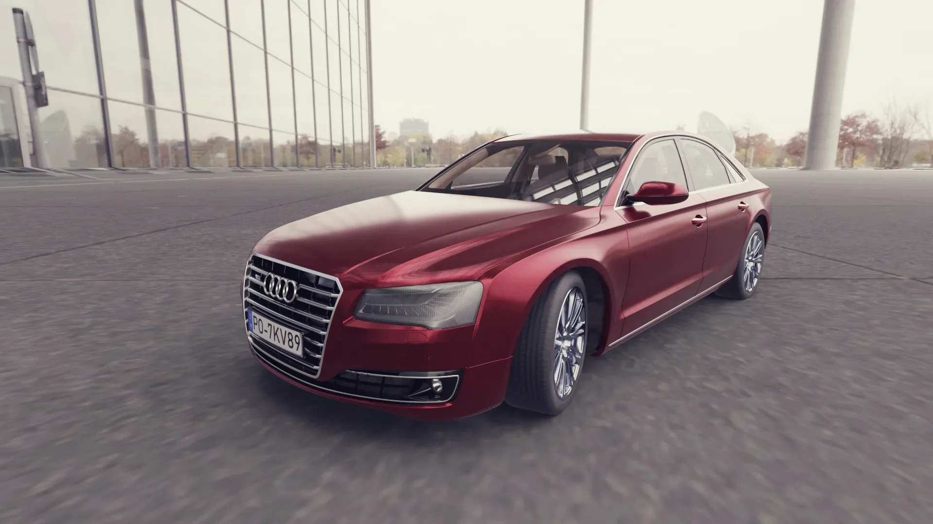 3D model of the Red Car Audi A8