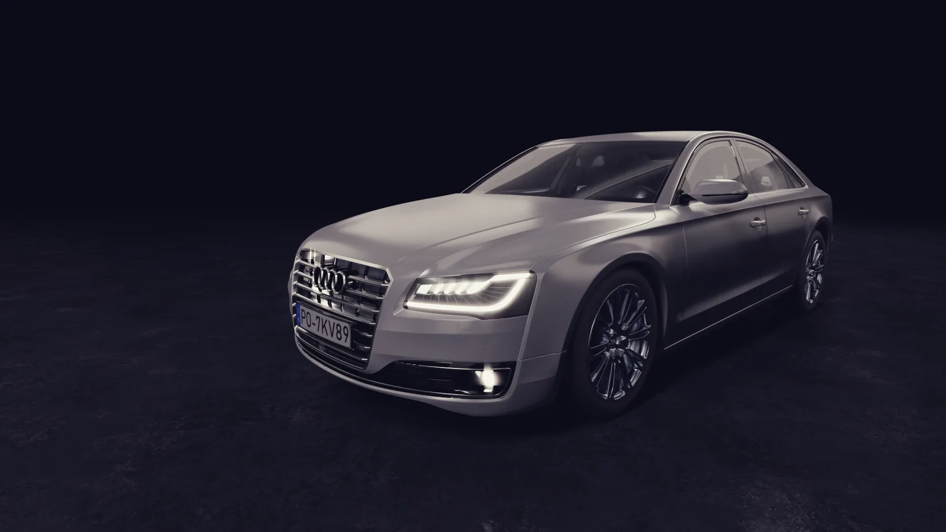 3D model of the White Car Audi A8