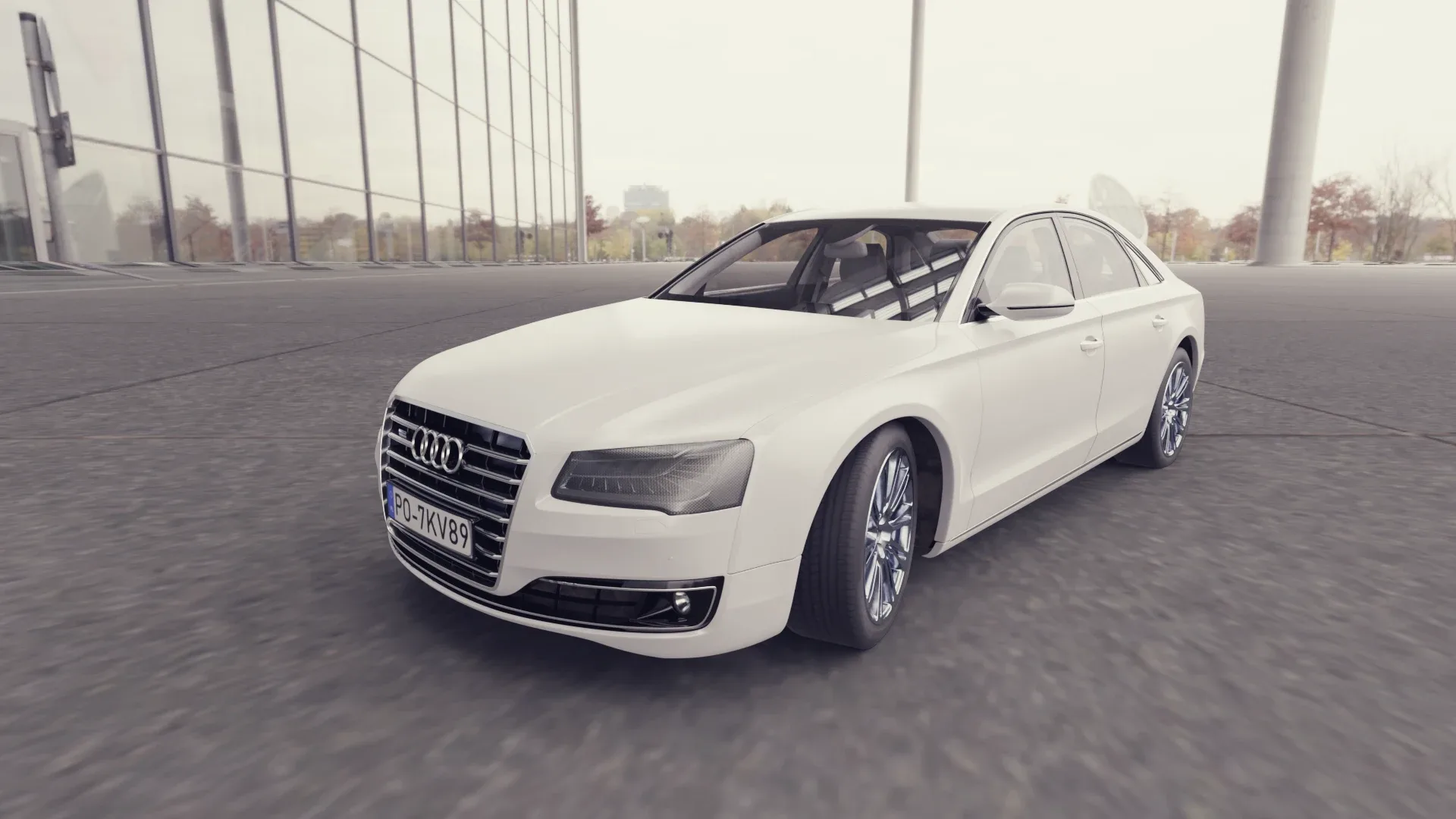 3D model of the White Car Audi A8