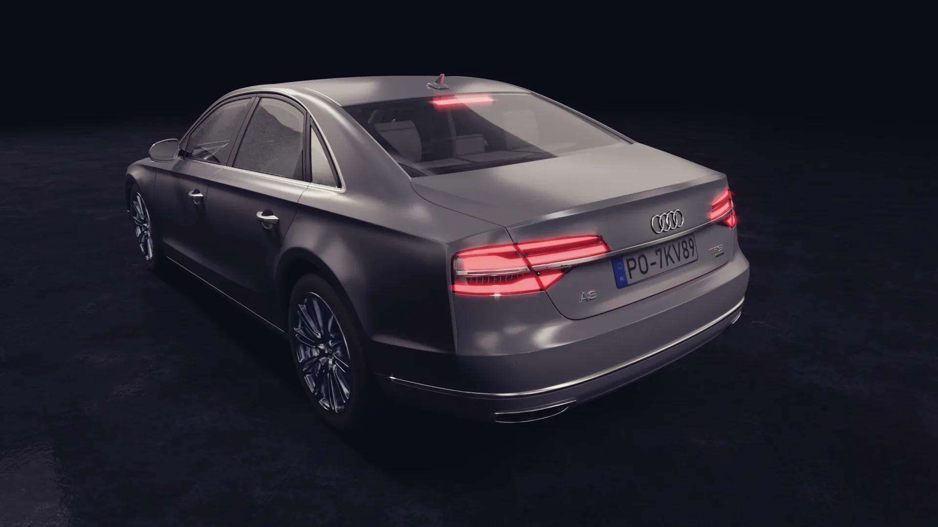 3D model of the White Car Audi A8