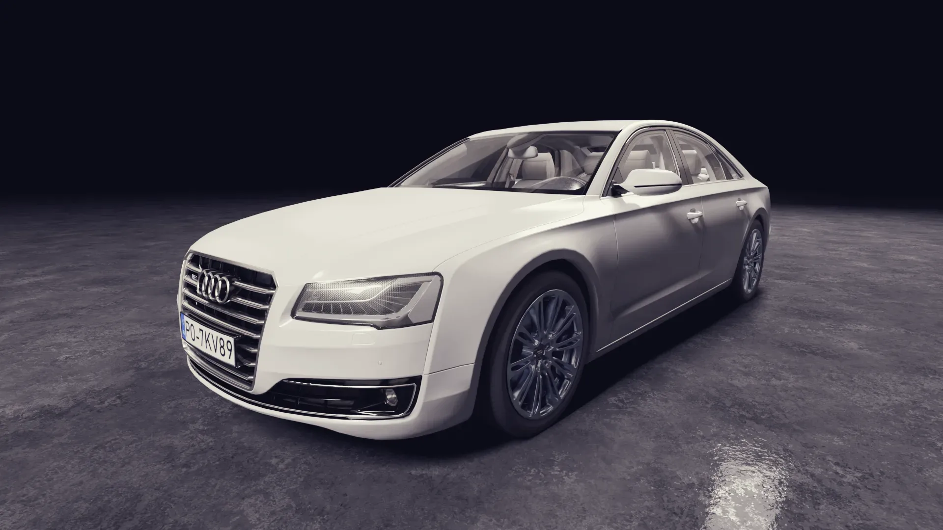 3D model of the White Car Audi A8