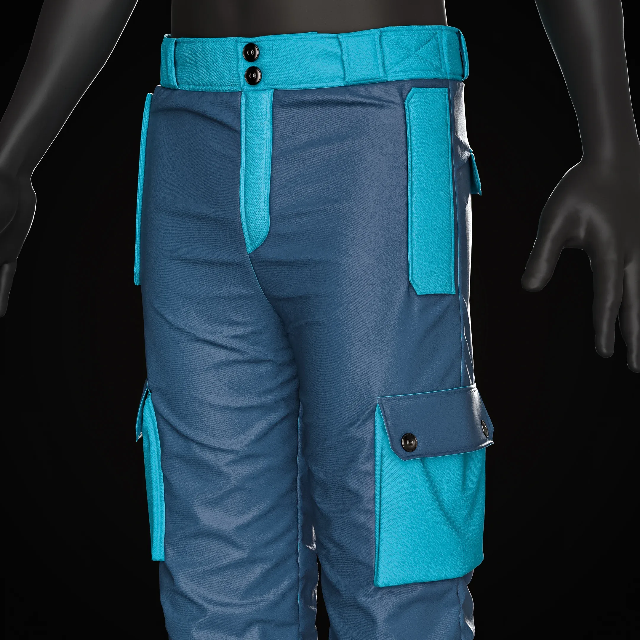 Jackets and Pants Snowboarding + Clo3D + OBJ Vol.01