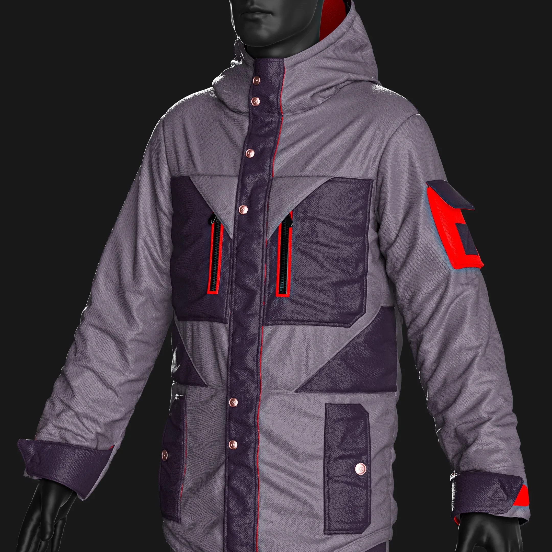 Jackets and Pants Snowboarding + Clo3D + OBJ Vol.02