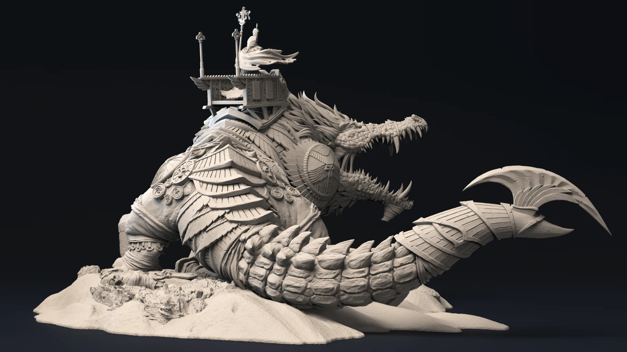 Crocodile Scales for Zbrush