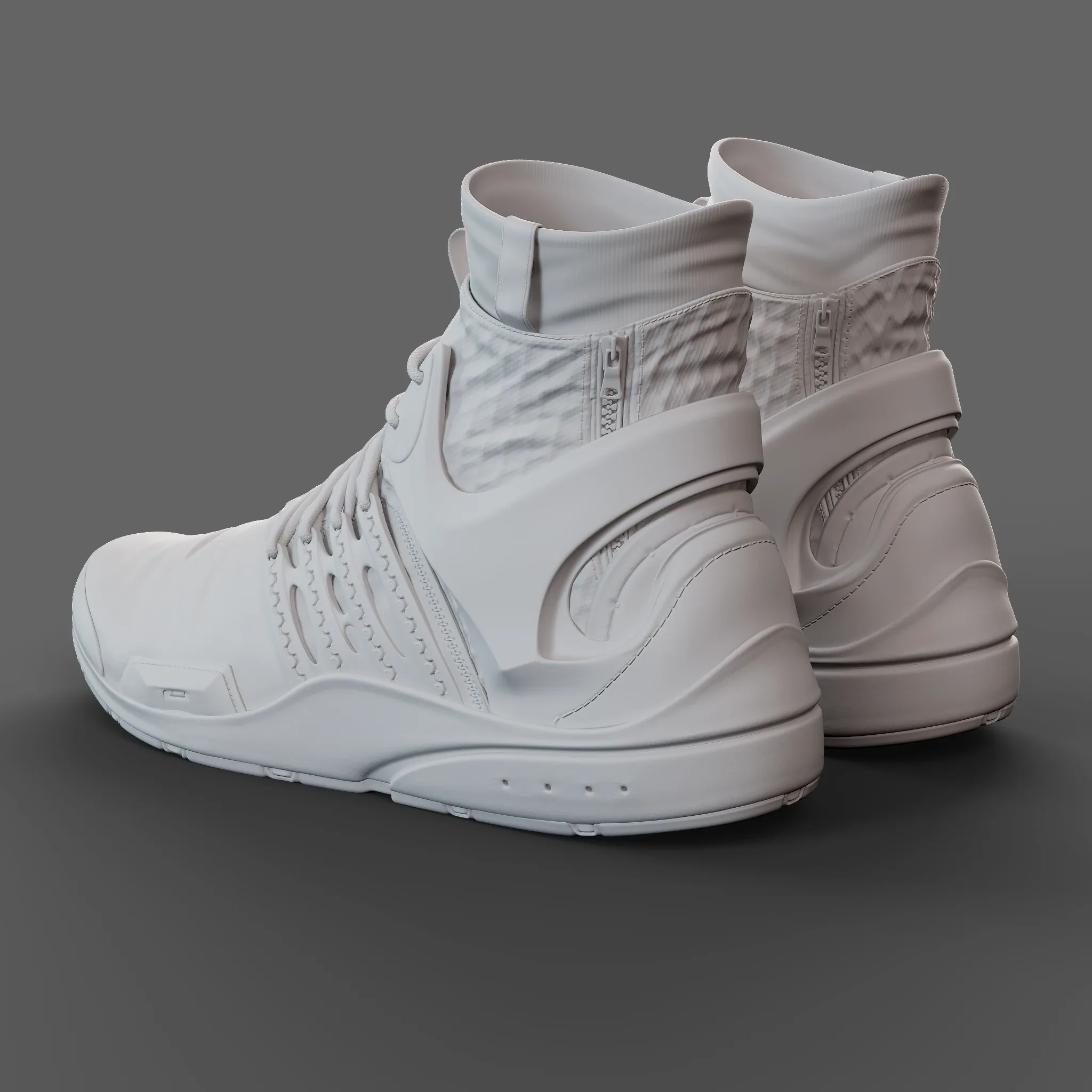 Realistic Cyberpunk Sport Shoes