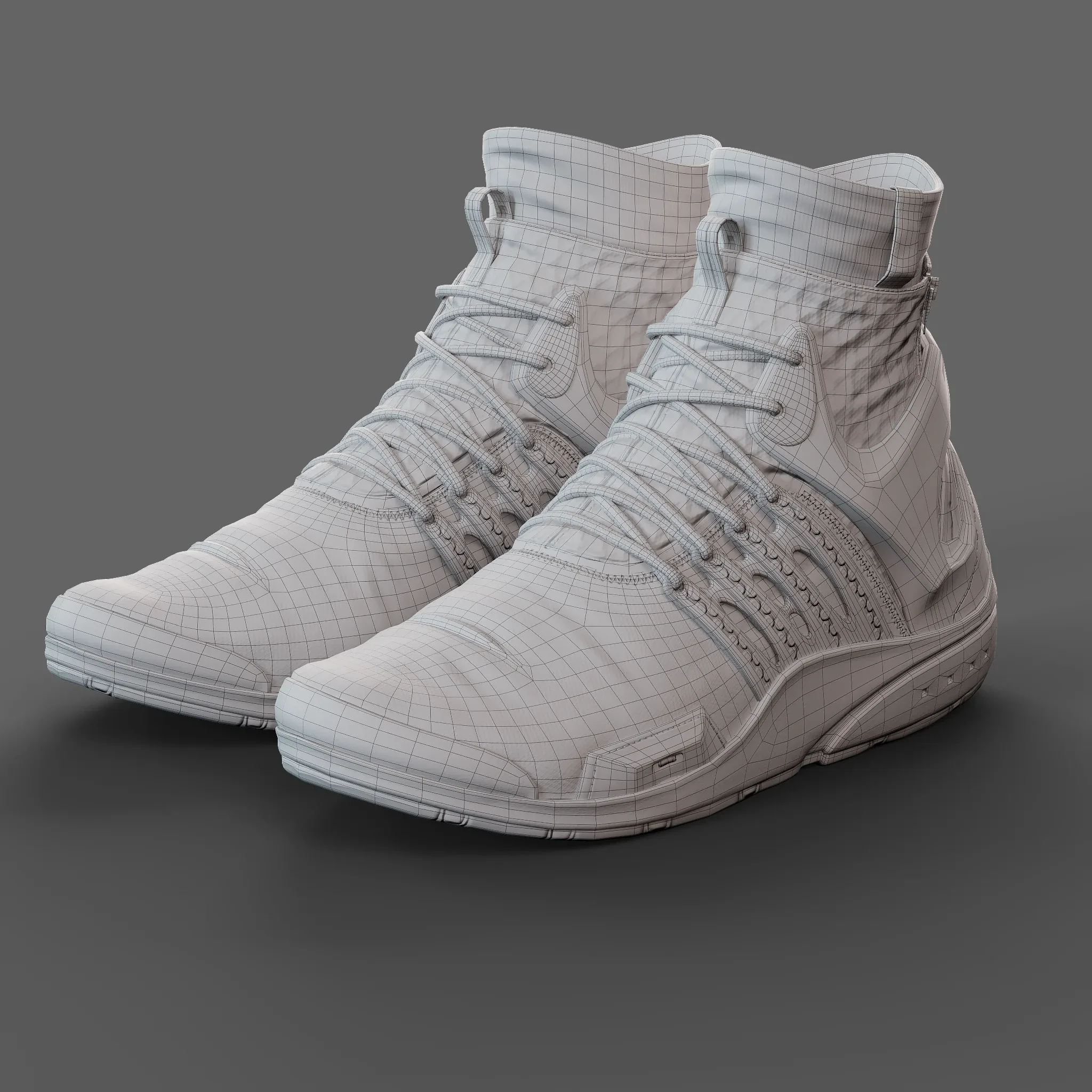 Realistic Cyberpunk Sport Shoes