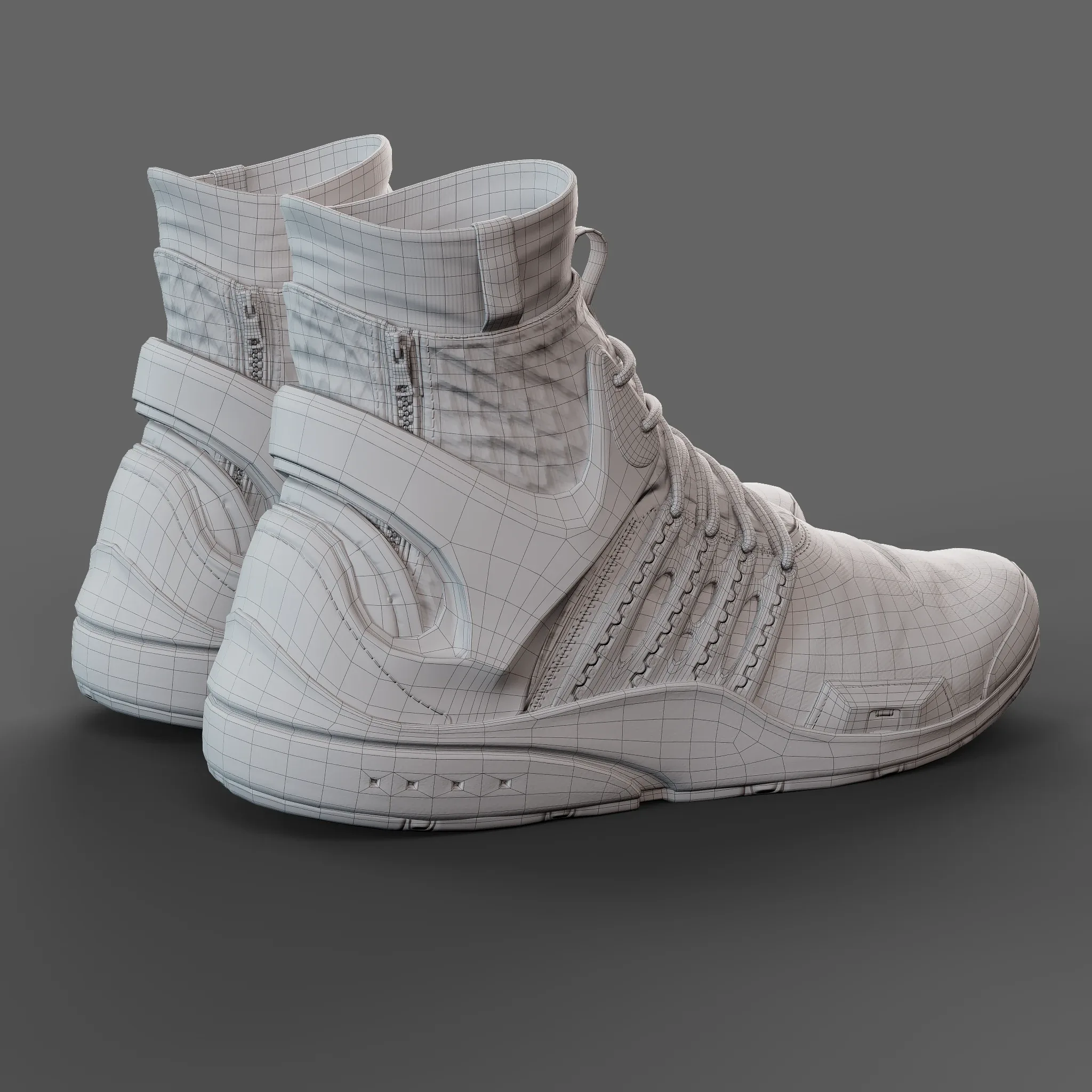 Realistic Cyberpunk Sport Shoes