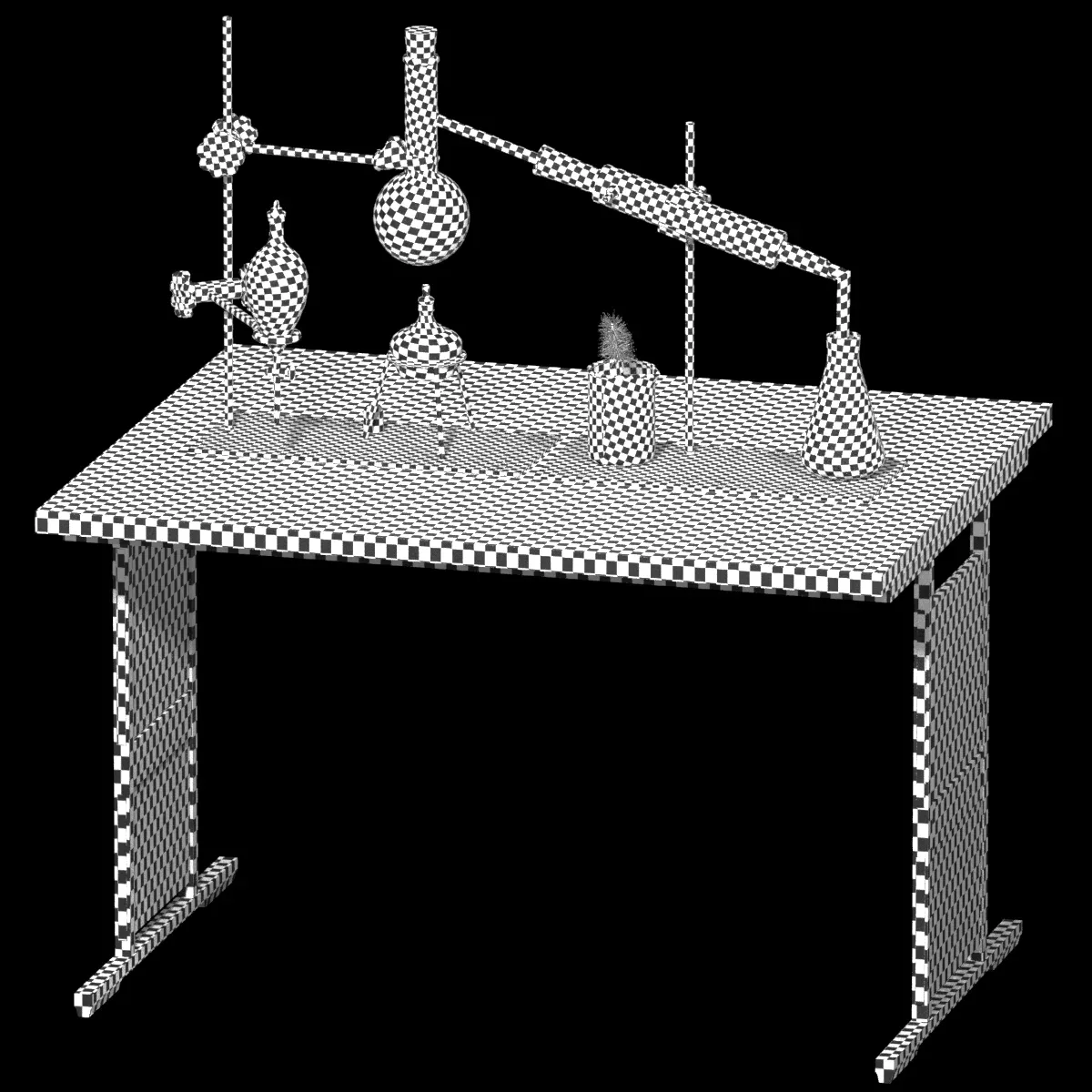 Chemistry Laboratory Glassware on the table (Condenser)