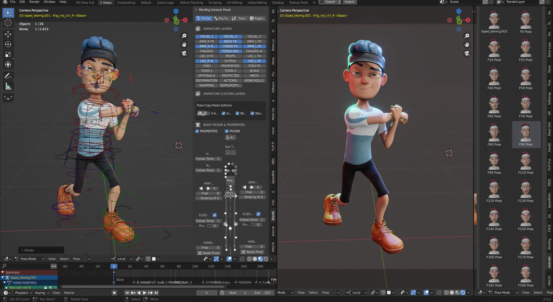 Rigged Boy in Blender 3.0 - Character Design - Luke