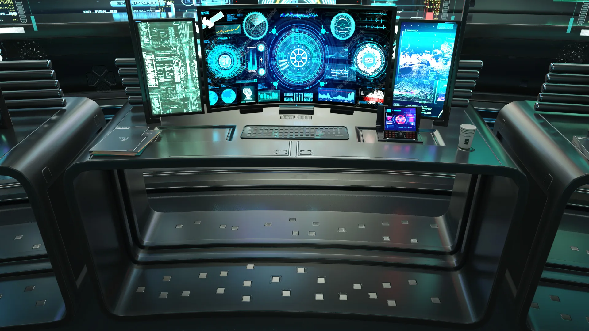 Sci Fi Interior Station 3D model