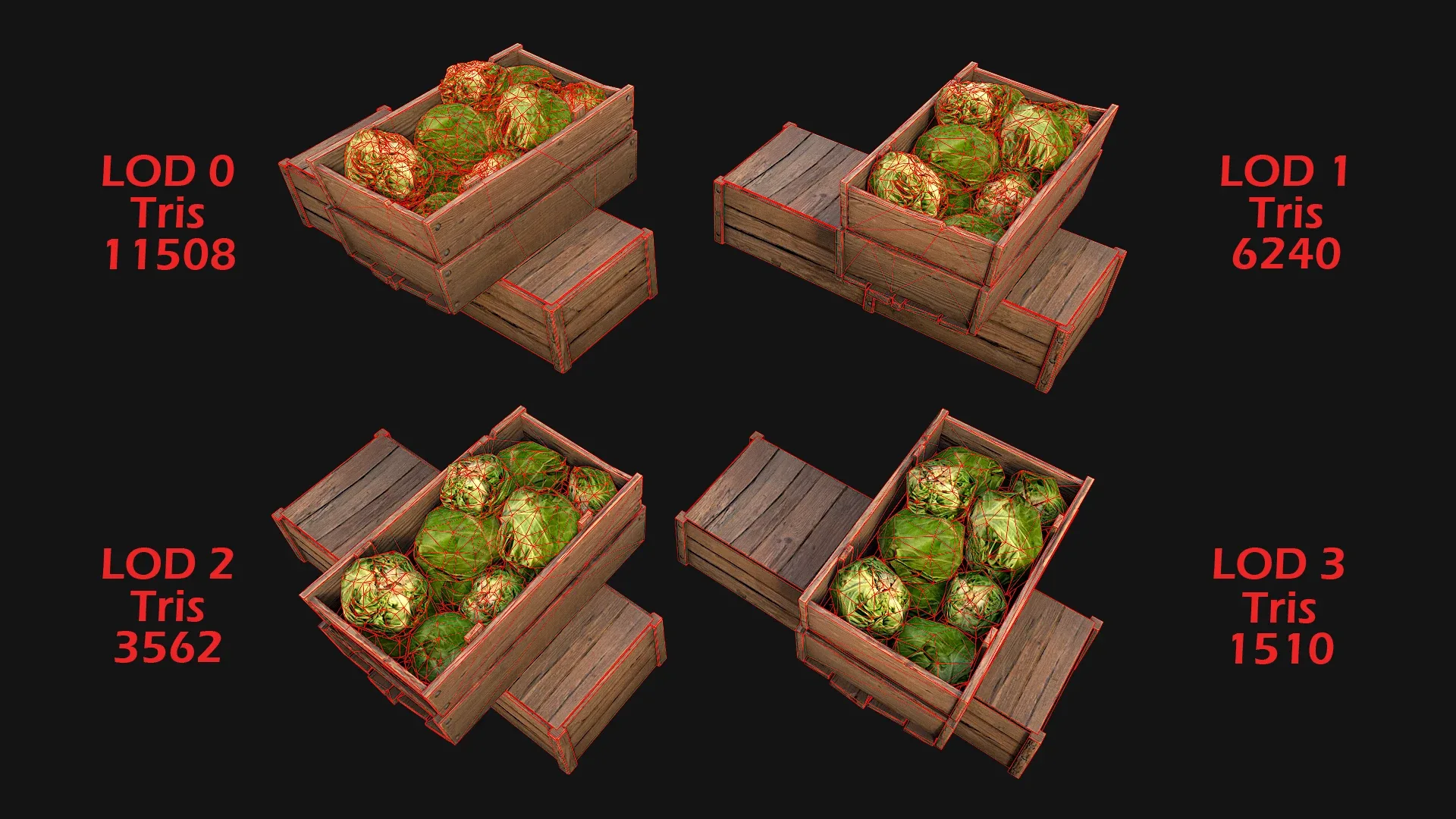 Cabbage Box Crate Stand