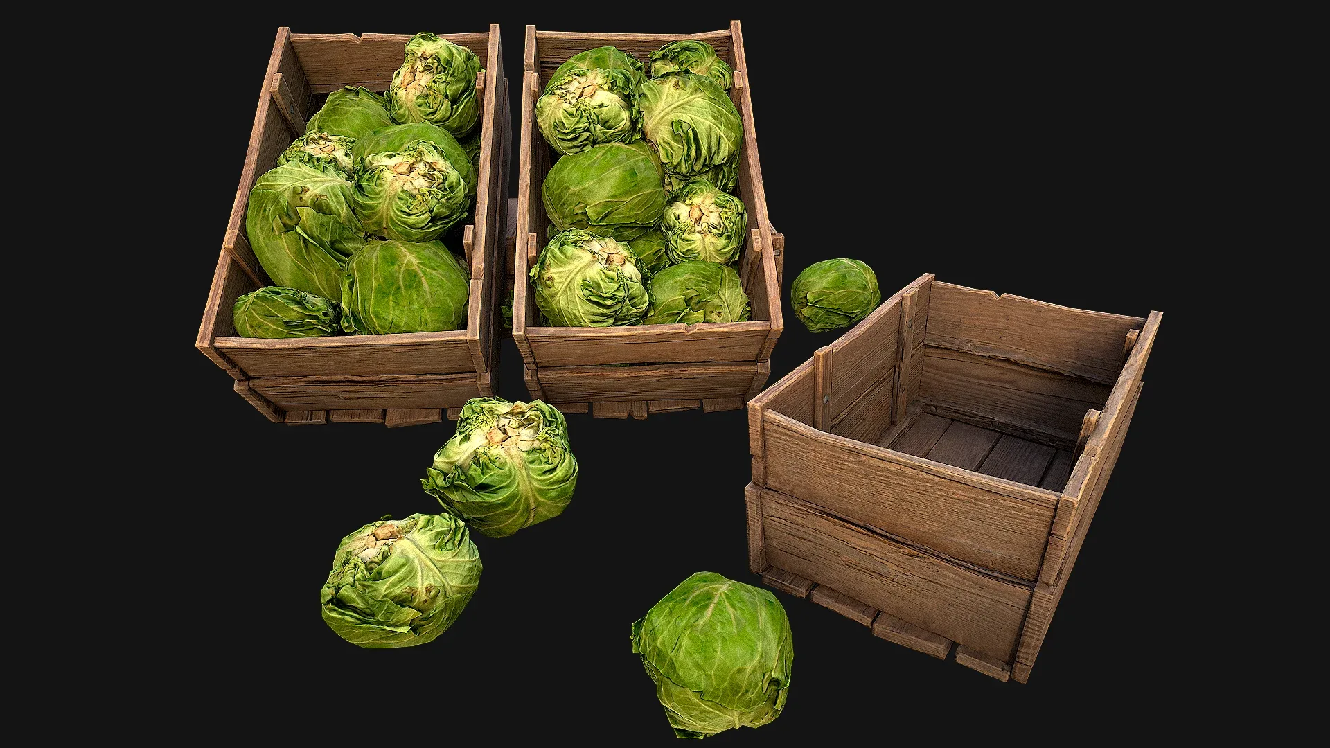 Cabbage Box Crate Stand