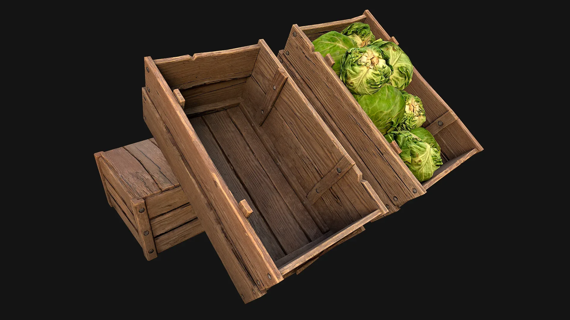 Cabbage Box Crate Stand