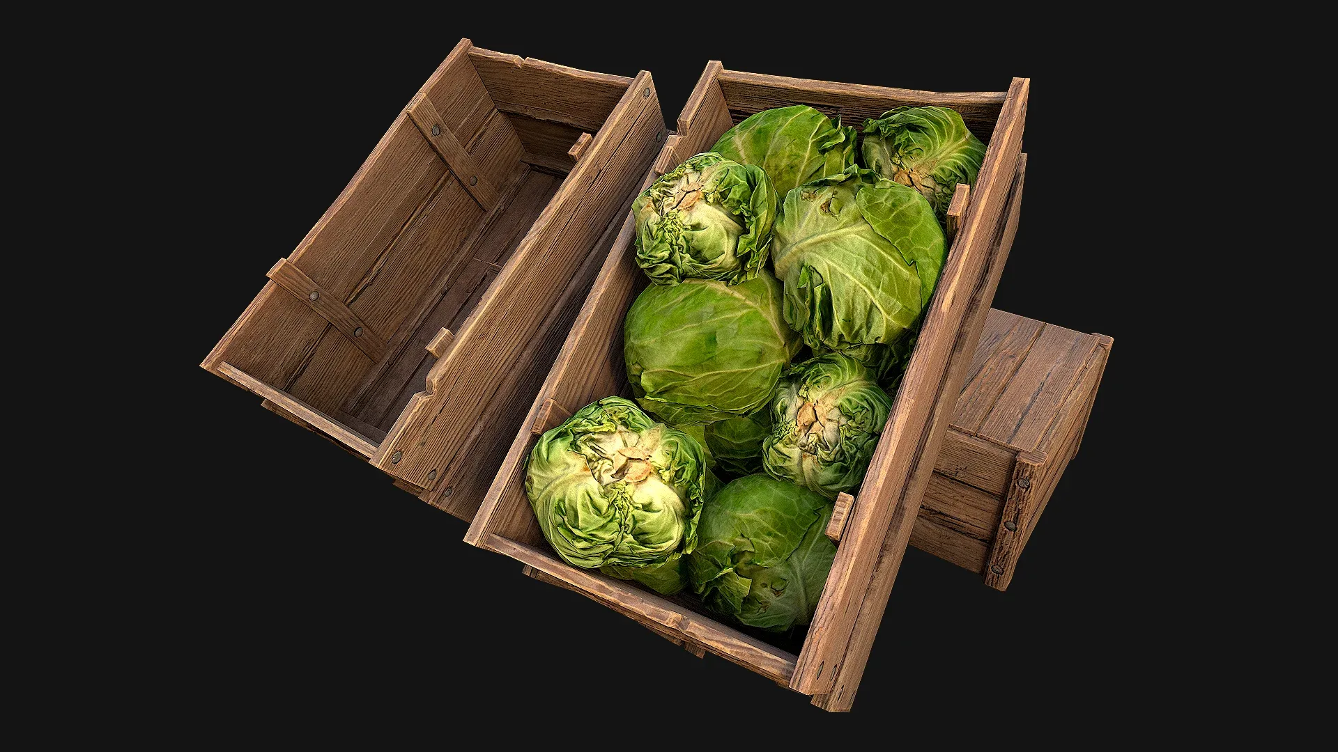 Cabbage Box Crate Stand