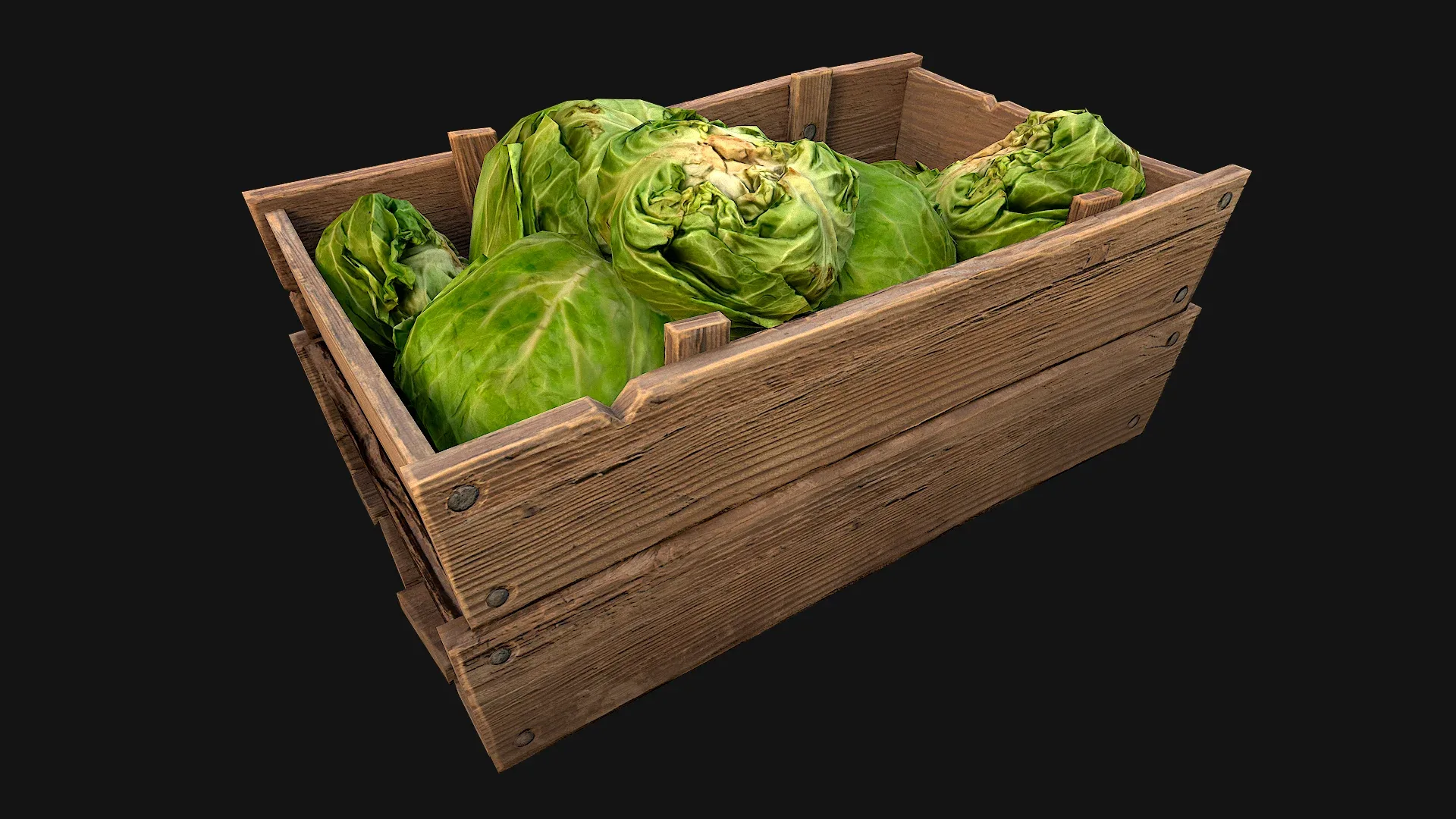 Cabbage Box Crate Stand
