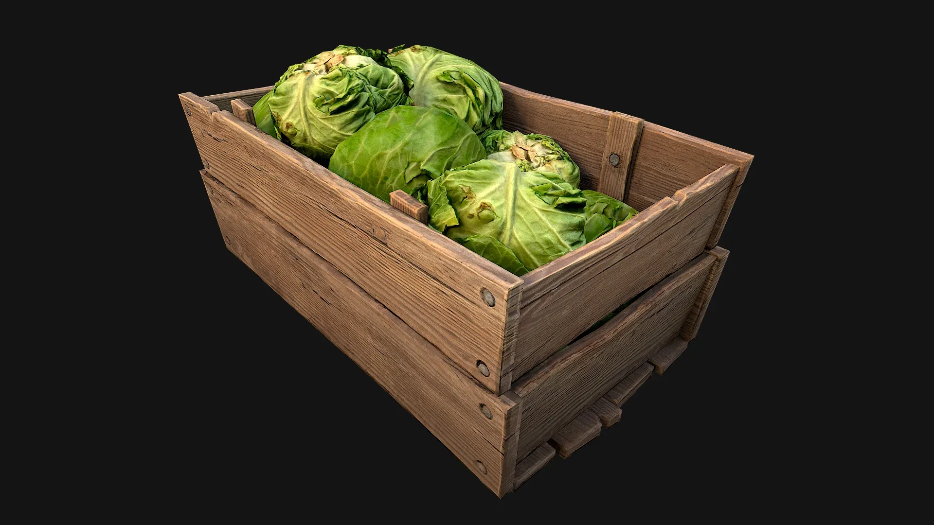 Cabbage Box Crate Stand