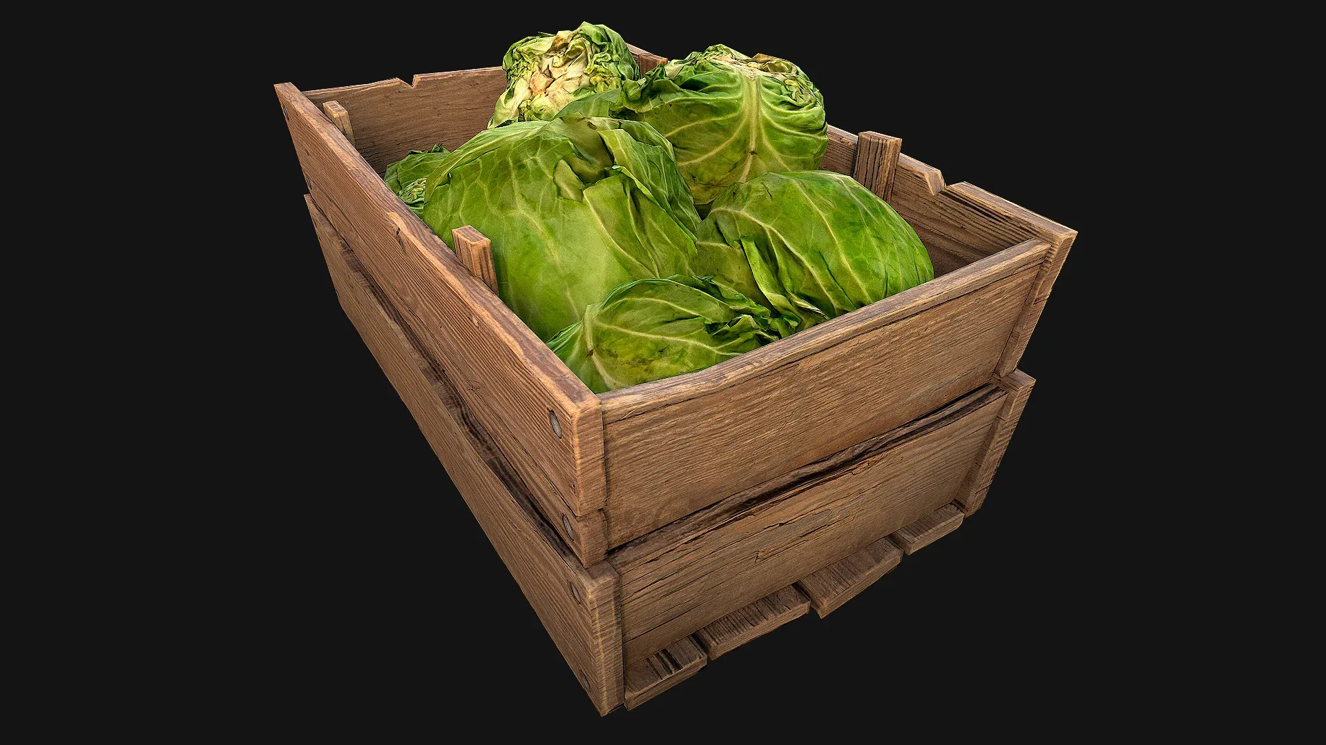 Cabbage Box Crate Stand