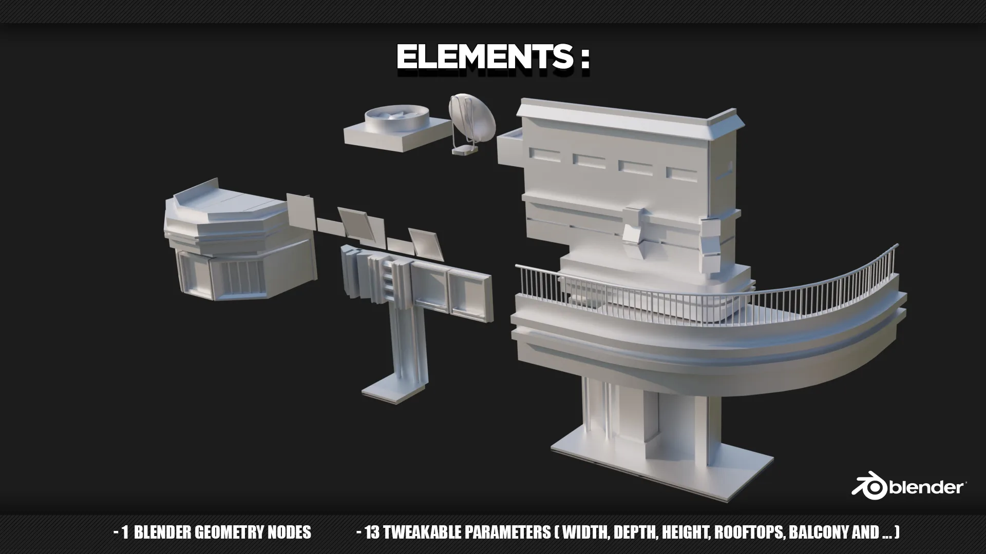 Skyscraper Generator - Blender Geometry Nodes