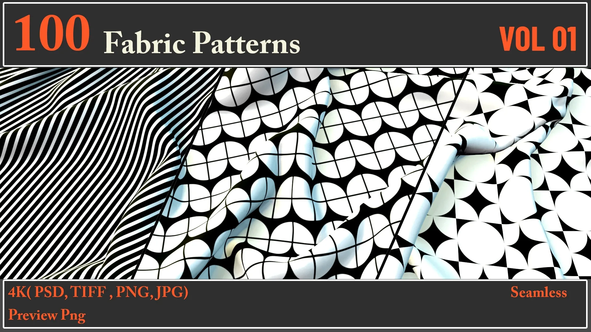 100 Fabric Pattern VOL 01 Texture