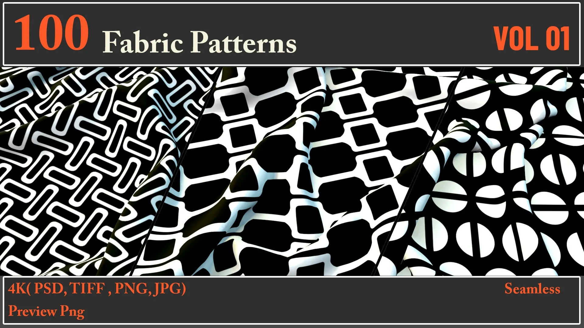 100 Fabric Pattern VOL 01 Texture
