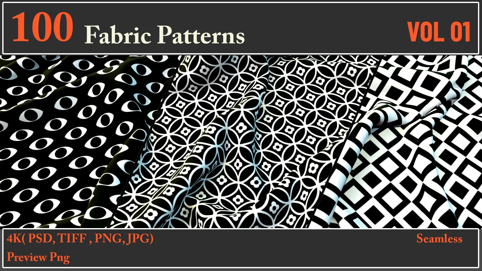 100 Fabric Pattern VOL 01 Texture