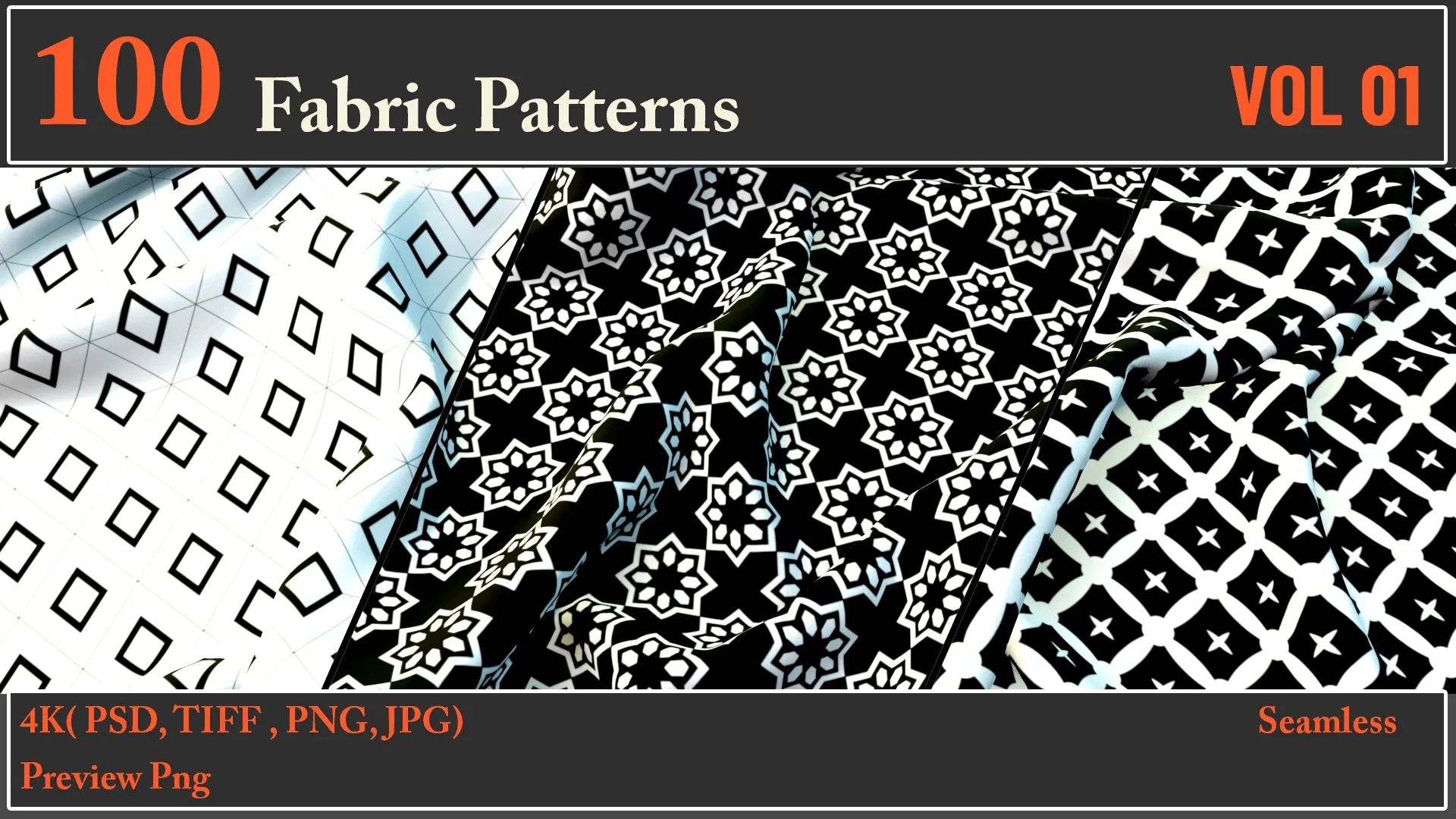 100 Fabric Pattern VOL 01 Texture