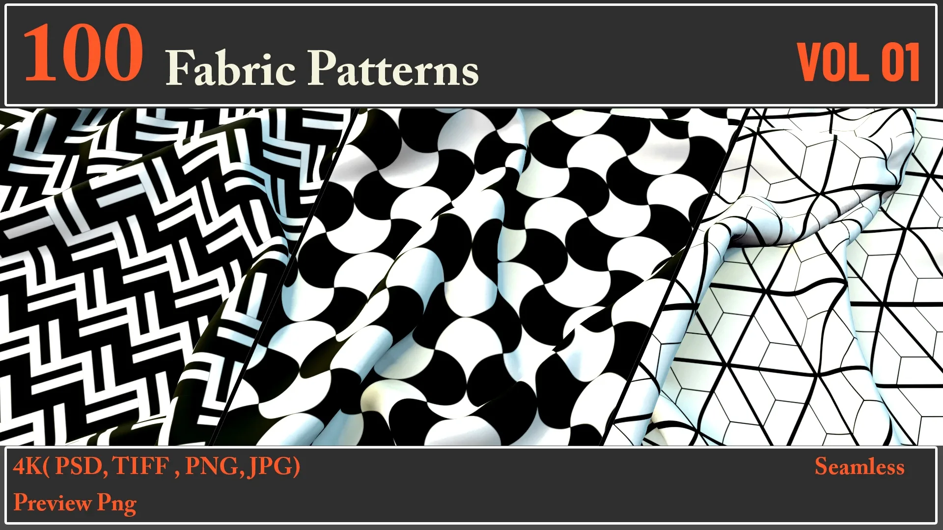 100 Fabric Pattern VOL 01 Texture