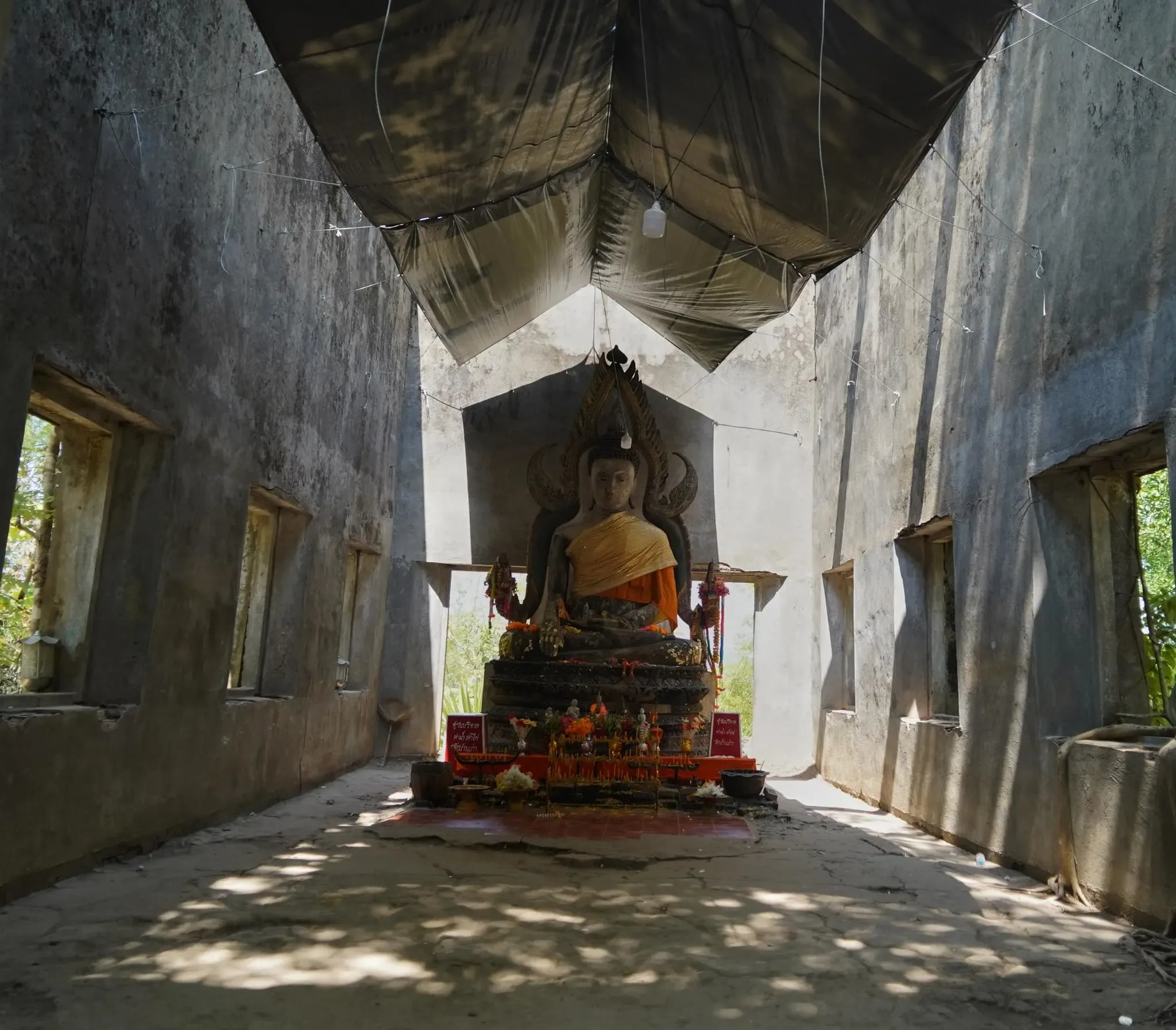 145 photos of Overgrown Unfinished Concrete Buddhist Temple