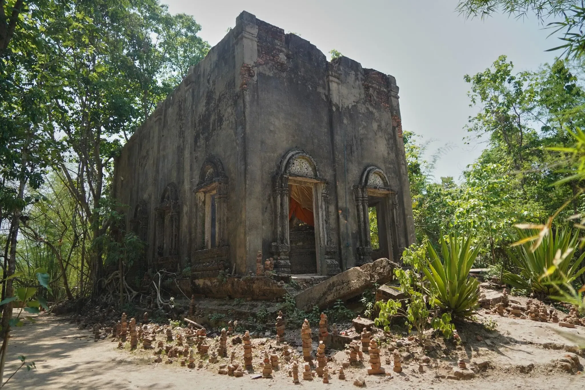 145 photos of Overgrown Unfinished Concrete Buddhist Temple